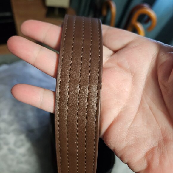 Hush | Gorgeous Satin Chocolate Brown Scoop Tote Bag - Like New! - Picture 6 of 15